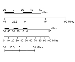 Map scale example