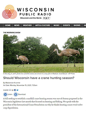 Screen shot of Wisconsin Public Radio website.