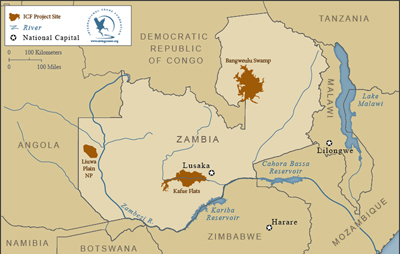 ICF Project Sites in Zambia