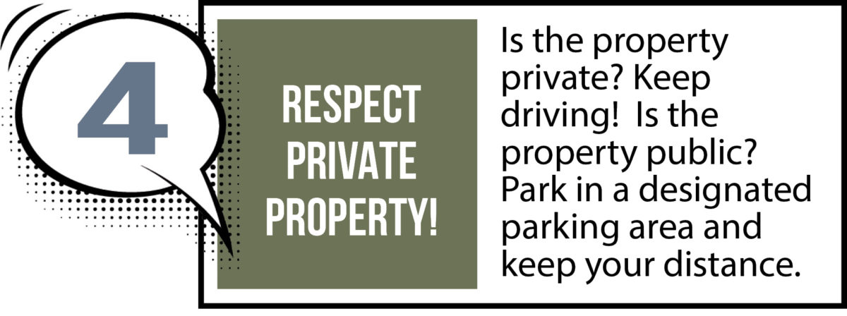 Respect private property
