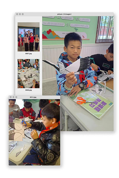 Students participating in Crane School activities